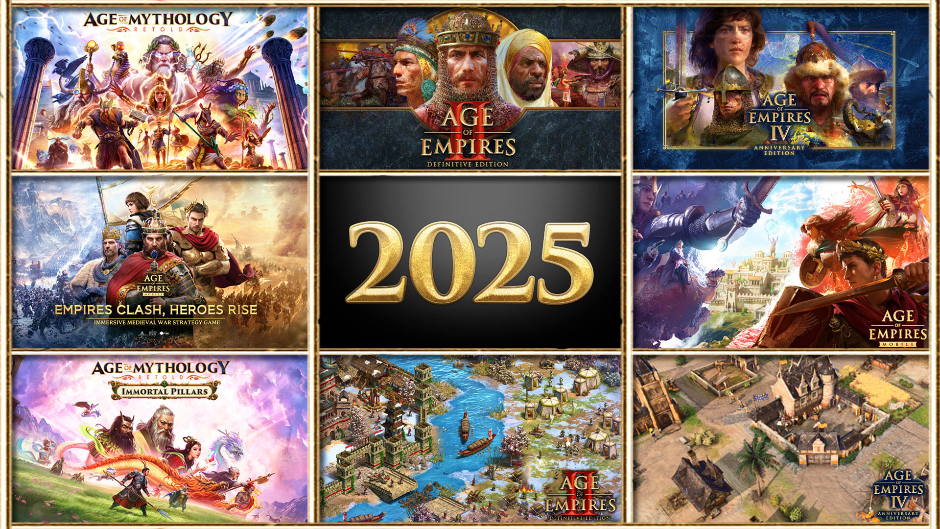 Age of Empires and Age of Mythology 2025 Hero Image