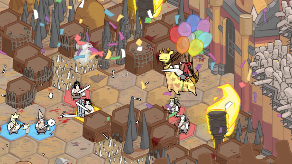 Speckled horseman in the pit