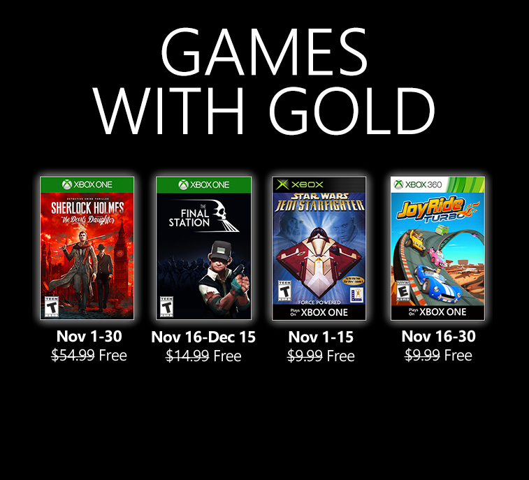 Games with Gold: Diese Spiele gibt es im November gratis