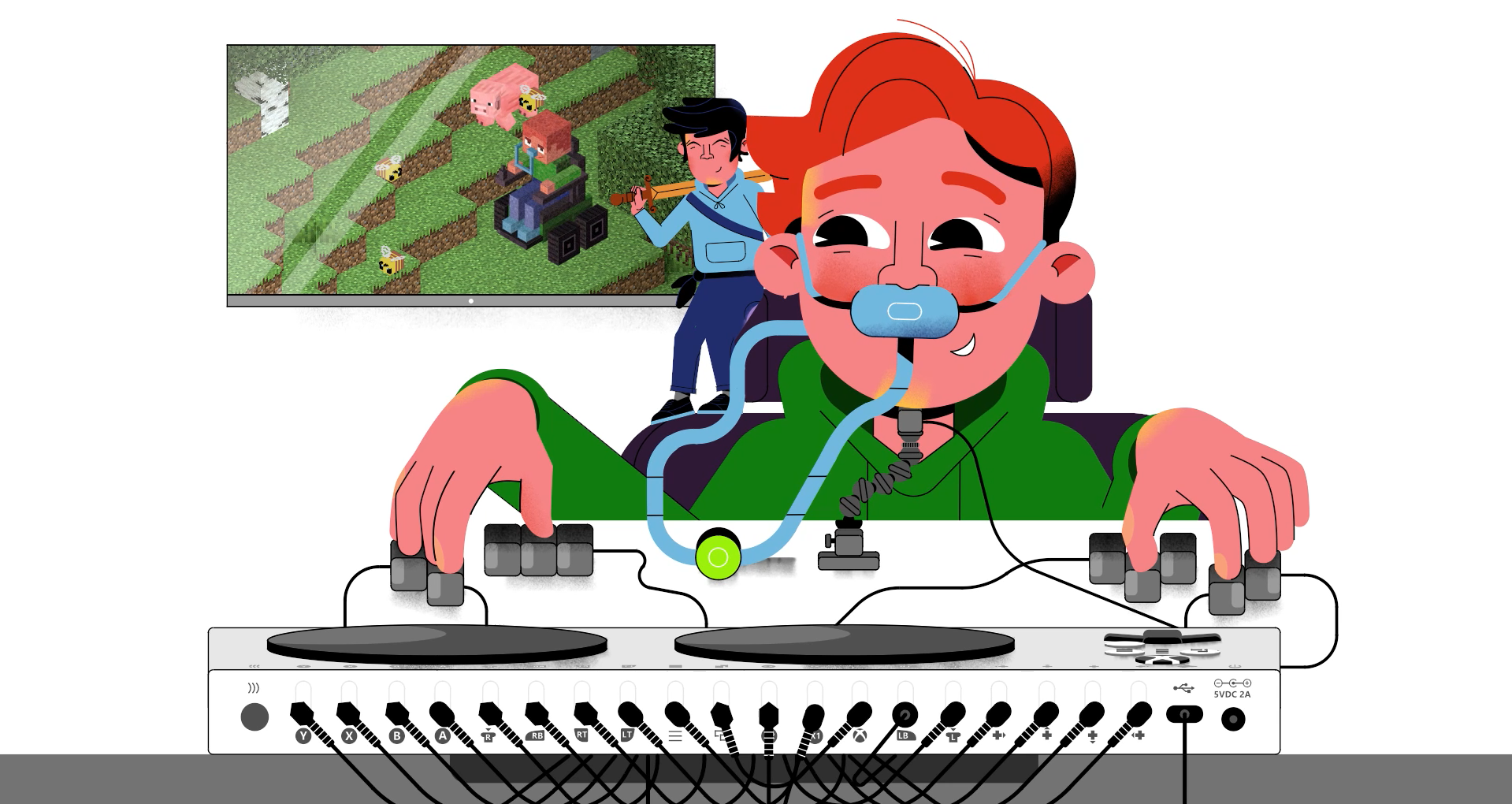 Tipps für ein Xbox Adaptive Controller-Setup bei Muskeldystrophie Typ Duchenne